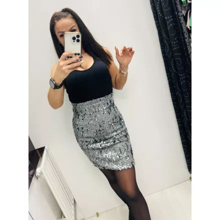 Envy flitteres szoknya ezüst