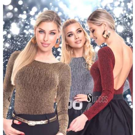 Mayo Chix Succes alkalmi body lurex arany