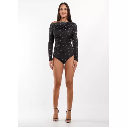 Envy body Ejtett vállán aszimmetrikusan húzott logós