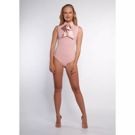 Envy body Galléros szatén masnis rózsaszín