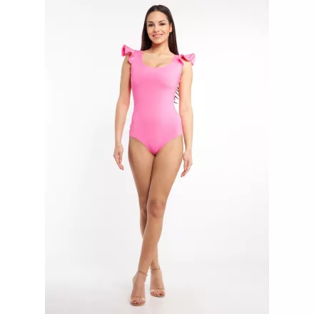 Envy body Fodros vállú dekoltált pink