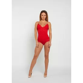 Envy body Pántos csipke piros
