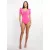 Envy body díszgombos dekoltált passzés ujjú pink