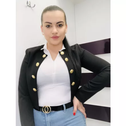 Envy 8 gombos boleró fekete