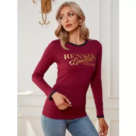   Rensix felső kereknyakú hosszúujjú szűkfazonlú Limited Edition burgundi 2025