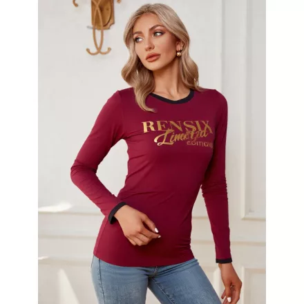 Rensix felső kereknyakú hosszúujjú szűkfazonlú Limited Edition burgundi 2025