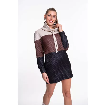 Mayo Chix Deena ruha 3sz Zsakard tyúkláb mintás/FV ekrü/szürke/fekete