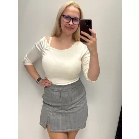 Blue nature szoknya short mint. halsz. szövet  szürke