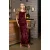 Envy ruha Flitteres ejtett vállú maxi piros