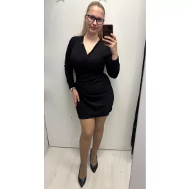 Mayo Chix Major ruha lurexes/átlapolós fekete