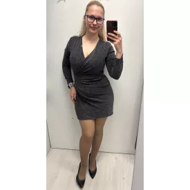 Mayo Chix Major ruha lurexes/átlapolós ezüst