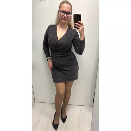 Mayo Chix Major ruha lurexes/átlapolós ezüst