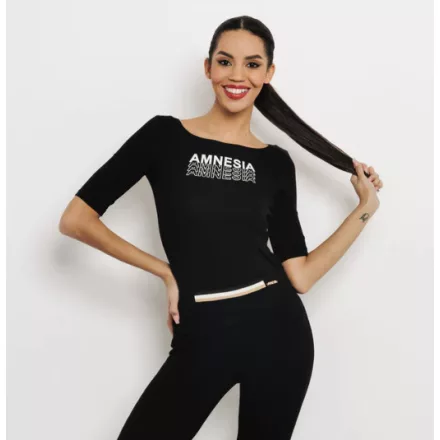Amnesia Lamez felső fekete