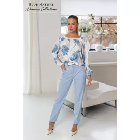 Blue Nature Rubina nadrág szivar babakék