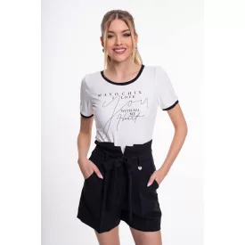 Mayo Chix Nara póló színes modal viscose/matrica fehér