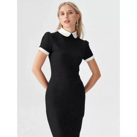 Mayo Chix Faye ruha sz. vékony punto/FV bfekete pöttyös