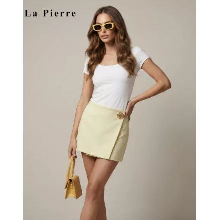 La Pierre Kirk barbie skort világos sárga