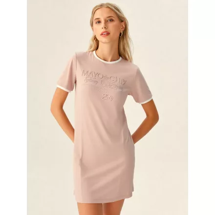 Mayo Chix Monteverdi ruha pianka/matrica/lurex passzé címeres rózsaszín