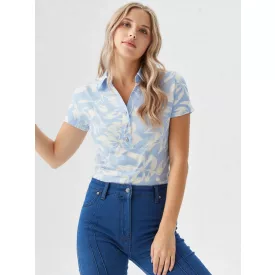 Blue Nature Launa felső uni ru kék mintás