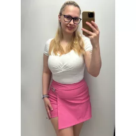 Blue Nature Montes bőr skort pink