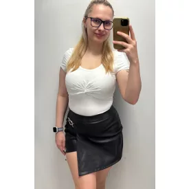 Blue Nature Montes bőr skort fekete