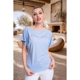   Mayo Chix Norina tunika r.u. modal viscose/ dombor fólia csilis babakék