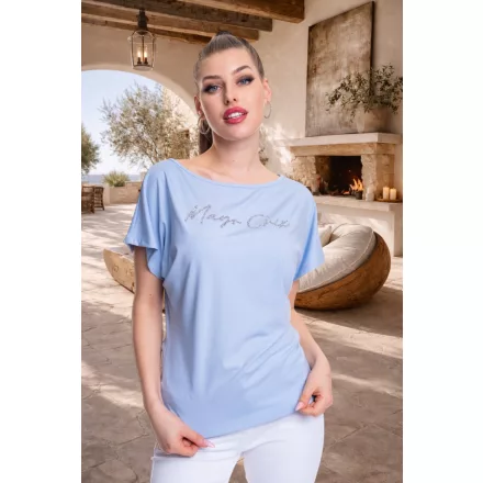 Mayo Chix Norina tunika r.u. modal viscose/ dombor fólia csilis babakék