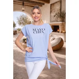   Mayo Chix Gloria tunika r.u. modal viscose/matrica spirit kék