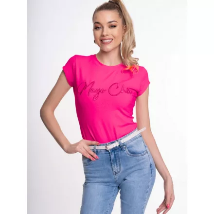 Mayo Chix Light póló C r.u. modal viscose/dombor hímzett szépírott pink
