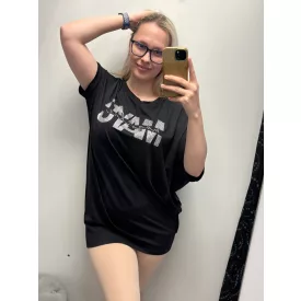 Mayo Chix Luton tunika r.u. modal viscose/nagy csili fekete