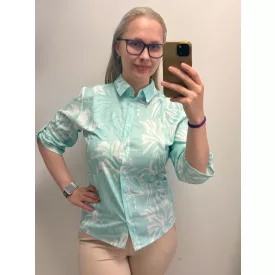 Blue Nature Korina ing mint 3/4 végig gombos menta mintás