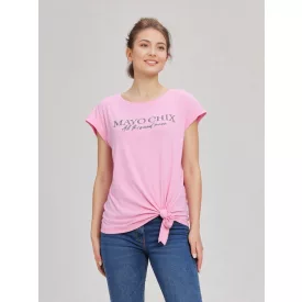   Mayo Chix Klau póló r.u. modal viscose/dombor fólia brokát all this rózsaszín 