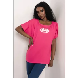 Amnesia Lasin felső neon pink