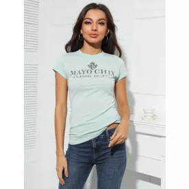   Mayo Chix Light póló r.u. sport pamut/nagy dombor fólia classic beauty menta 