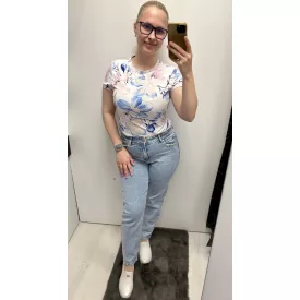 Envy farmernadrág 1 gombos merev anyagú mom fazon