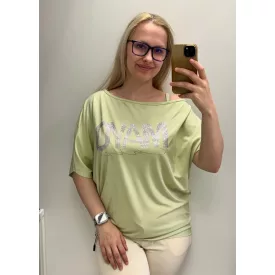   Mayo Chix Tenes tunika r.u. modal viscose/nagy csili pisztácia