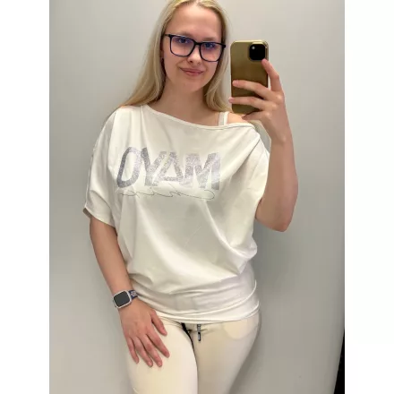 Mayo Chix Tenes tunika r.u. modal viscose/nagy csili fehér