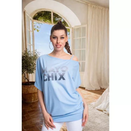 Mayo Chix Tenes tunika r.u. modal viscose/nagy csili kék