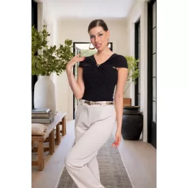 Mayo Chix Nice póló modal viscose/FV fekete