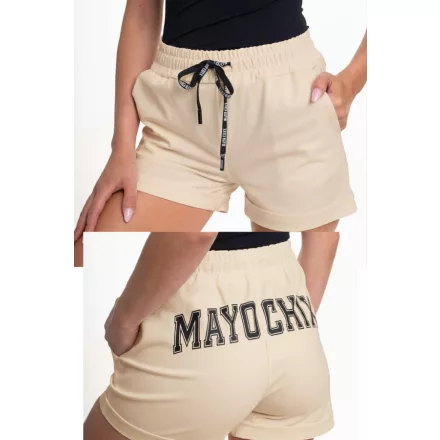 Mayo Chix Pulzus short selyem punto/hátul matrica bézs