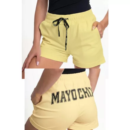 Mayo Chix Pulzus short selyem punto/hátul matrica világos sárga