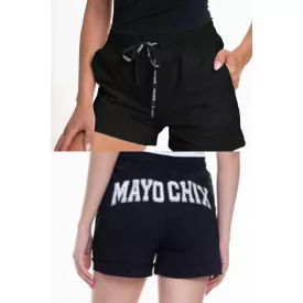 Mayo Chix Pulzus short selyem punto/hátul matrica fekete