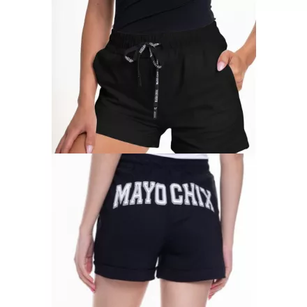 Mayo Chix Pulzus short selyem punto/hátul matrica fekete