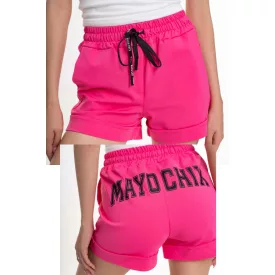 Mayo Chix Pulzus short selyem punto/hátul matrica pink