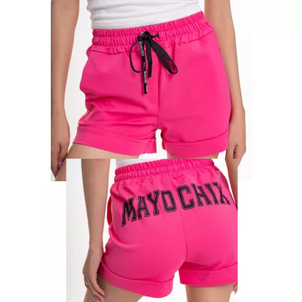Mayo Chix Pulzus short selyem punto/hátul matrica pink