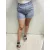 Blue Nature Bona short csíkos vászon sötétebb kék