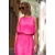 Envy felső croptop gumis aljú neonpink