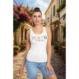   Mayo CHix Corso trikó sport pamut/ dombor fólia színes felirat fehér