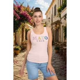   Mayo CHix Corso trikó sport pamut/ dombor fólia színes felirat rózsaszín