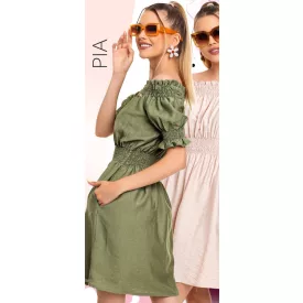 Mayo Chix Pia ruha krepp khaki